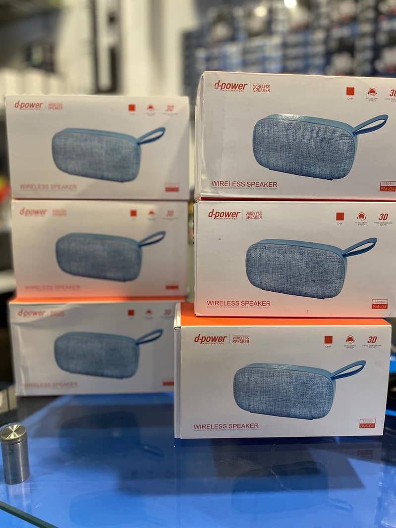 D-Power BM-04 Bluetooth Speaker 6 Watts - Sky Blue 7