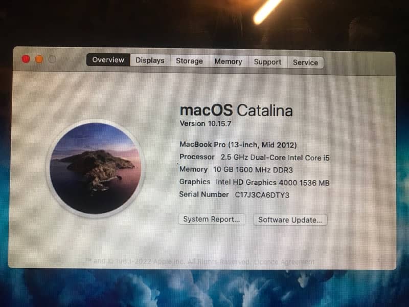 Macbook Pro i5 2012 9