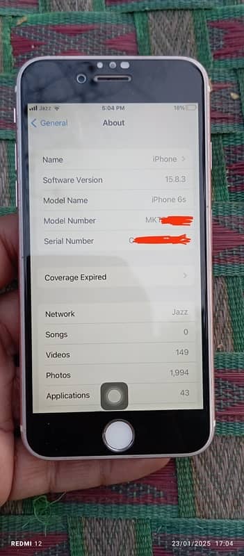 iphone 6s 64 GB (PTA Approve) 4