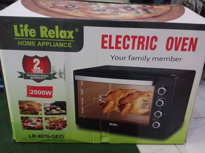 life relax electric microwave oven 70litr li8 n fan bake,roast n more 0