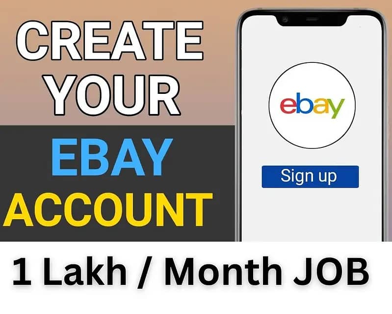 eBay Account Setup & Product Services Job 1 lakh per month 0