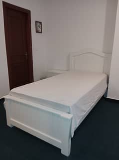 Premium Deco Paint White Beds (2 Single)