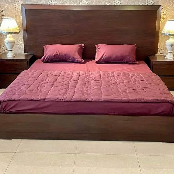 double bed/shesham wooden bed/bed set/bed dressing/bedroom furniture 2