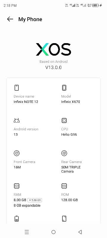 Infinix note12 8/128 1