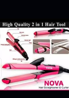 nova hair tool straightener & curler.