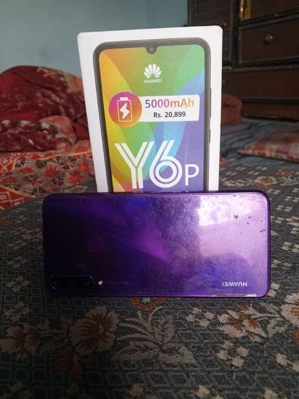 huawei y6p with box pta approved  3gb ram 64 memory 1