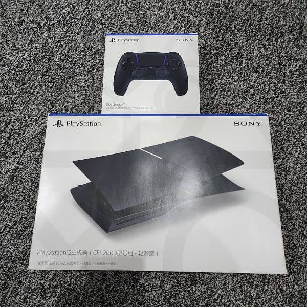 Ps5 Slim midnight black Dualsense and faceplate 0