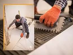 Tile Fixer/ Washroom Tile Fixing/ plumbing /Wall Tiles Services 9