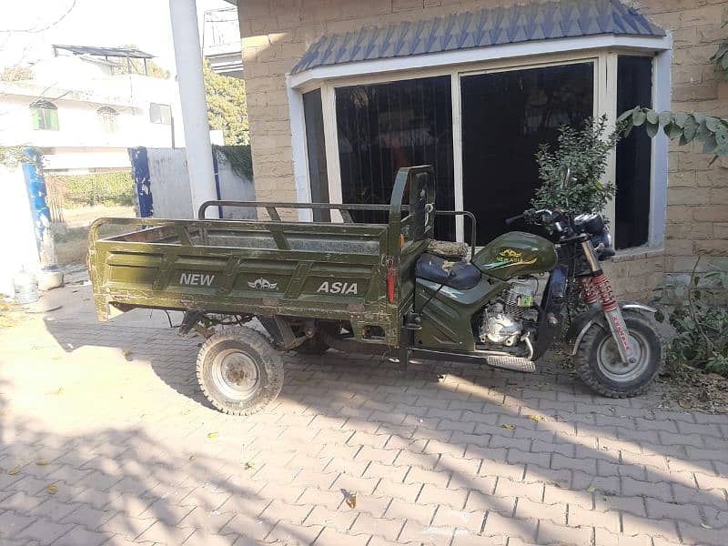 The lorder rickshaw in green colour location:khan house,6 Road A block 1