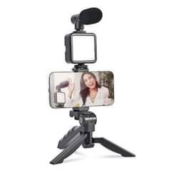 Multifunctional Tripod Stand With Microphone and Led