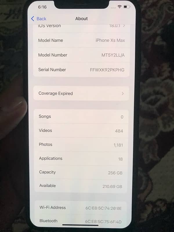 Iphone Xsmax 256Gb Non Pta Water sealed 1