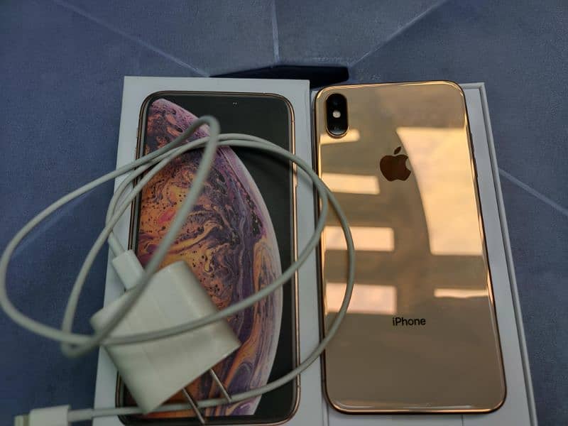 Iphone xs Max Dual Sim PTA 256 Gb With Box And Charger 2