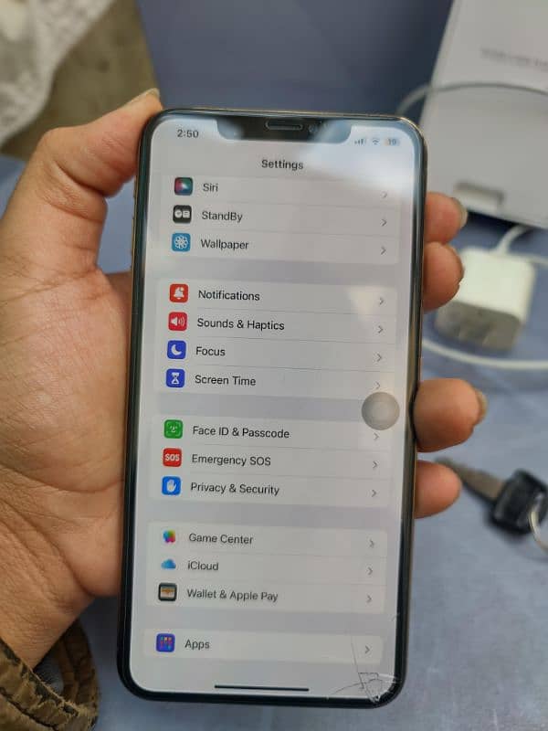 Iphone xs Max Dual Sim PTA 256 Gb With Box And Charger 8