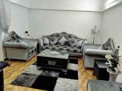 7 seater High quality sofa set, with 2 side tables and 1 Main table