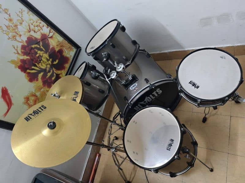 Hi volt Acoustic Drum set 0