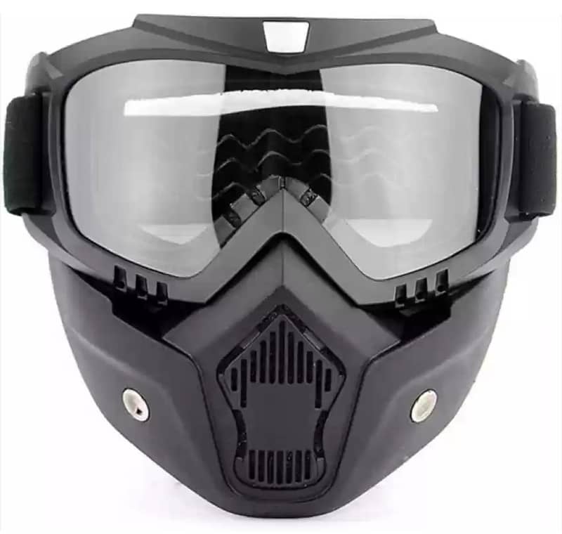 transpraent glass black helmet 1