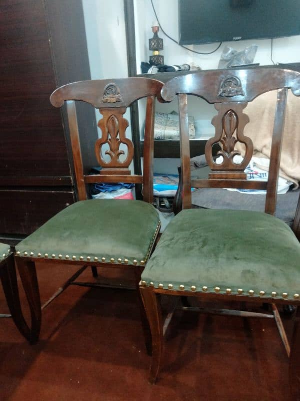 Dining Chairs 4 woodan 3