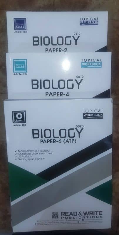 Biology 0610 IGCSE Past paper read and write 0