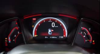 Honda Civic X Si Red Digital cluster Metter