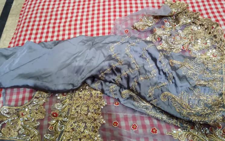 Embroidery Cloth Banarsi Silk 12