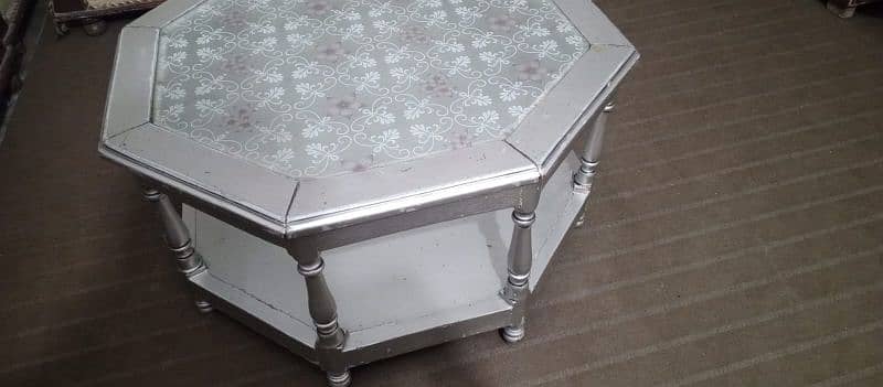 Hexagonal table good to use and looks very nice 2