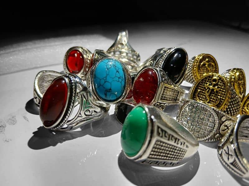 Turkish Design Fashion stone Rings for men 1