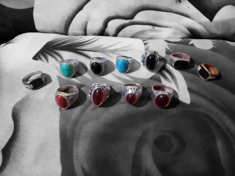 Turkish Design Fashion stone Rings for men 5