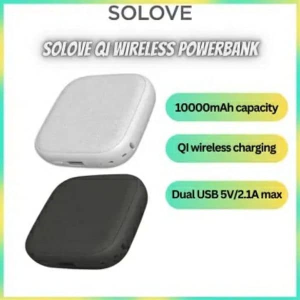 Power Bank wireless charging 1,0000 MAH 3