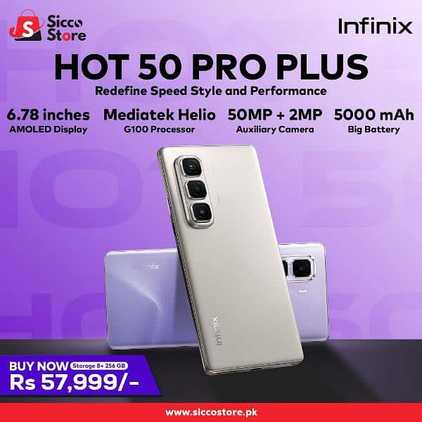 Infinix hot50pro+ new phone only box open 1