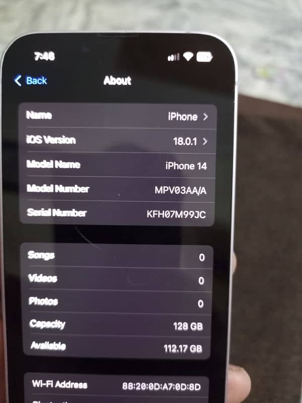 Iphone 14 PTA Approved 128Gb 6