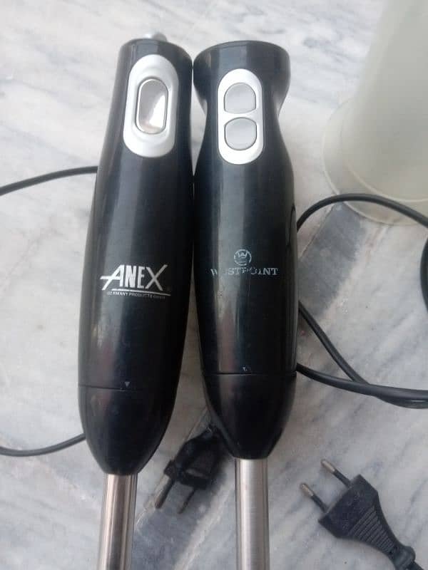 hand blenders 2 Anex & westpoint company ke hai condition 10/10 2