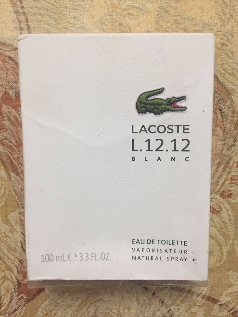 lacoste white blanc mens designer perfume 0