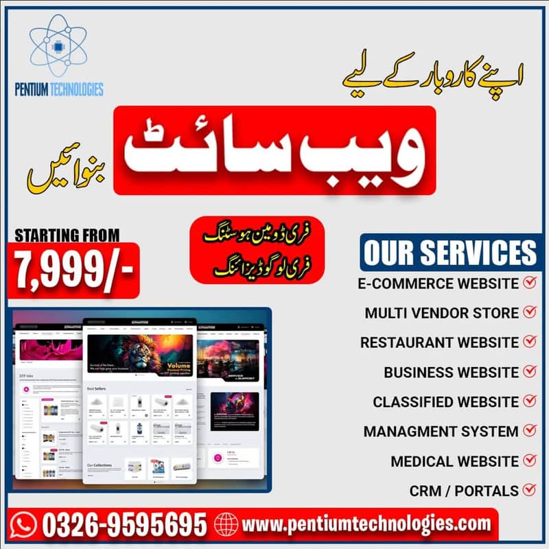 Ecommerce Website Development, Business Website Desigining in Lahore 0