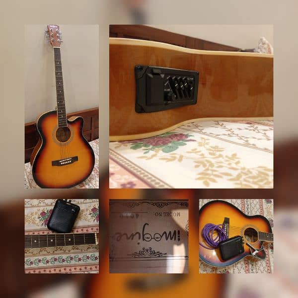 SEMI ACOUSTIC GUITAR + AMPLIFIER 0