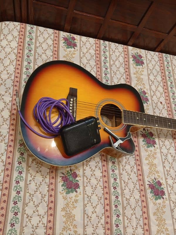 SEMI ACOUSTIC GUITAR + AMPLIFIER 1