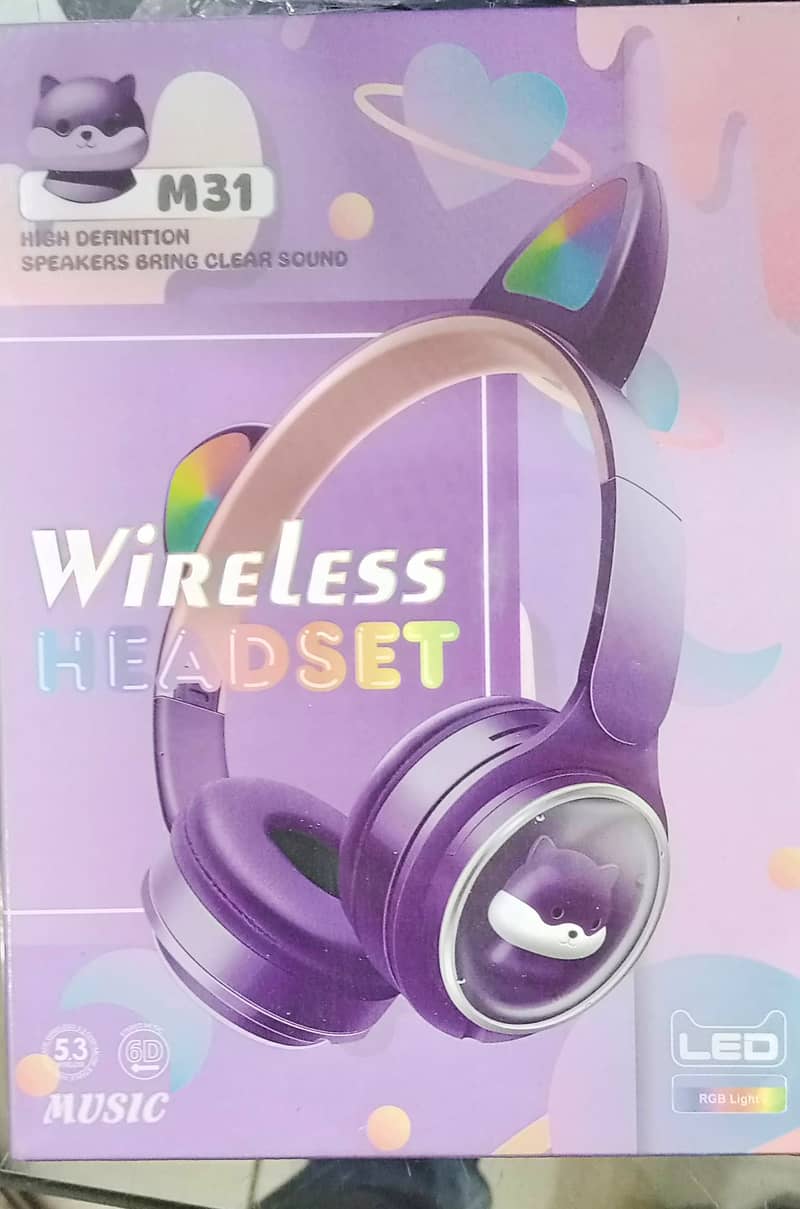 M31 Cat headphones wireless - bluetooth headphones 1