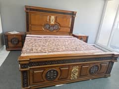 full set bed with wardrobe new new with discount