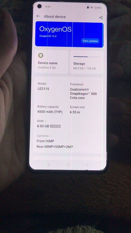 OnePlus 9 read ad exchange possibal 0