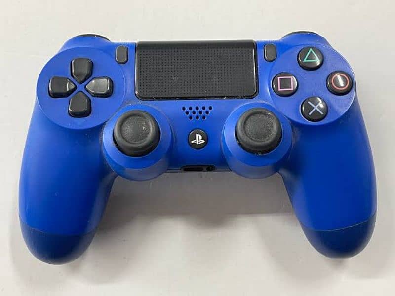 Playstation 4 controller|original ps4 controller blue and transparent 1