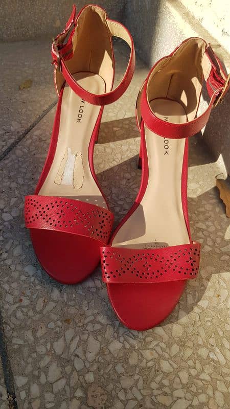 NEW LOOK block heels (red) 1