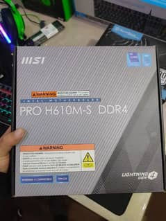 MSI PRO H610M-S + I5 12400F 6Month both warranty