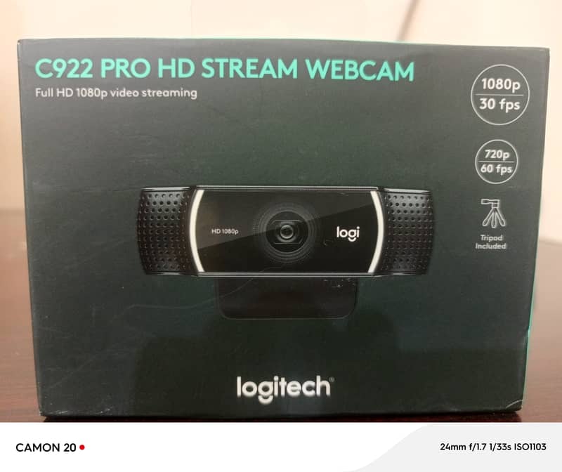 Logitech C922 Pro Stream HD Webcam 1080p 0