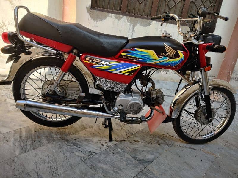 Honda CD70 registration 2021 new condition 3