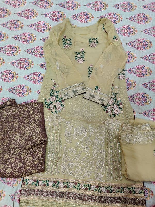 Fancy Formal Suit With Embroidery Work 2