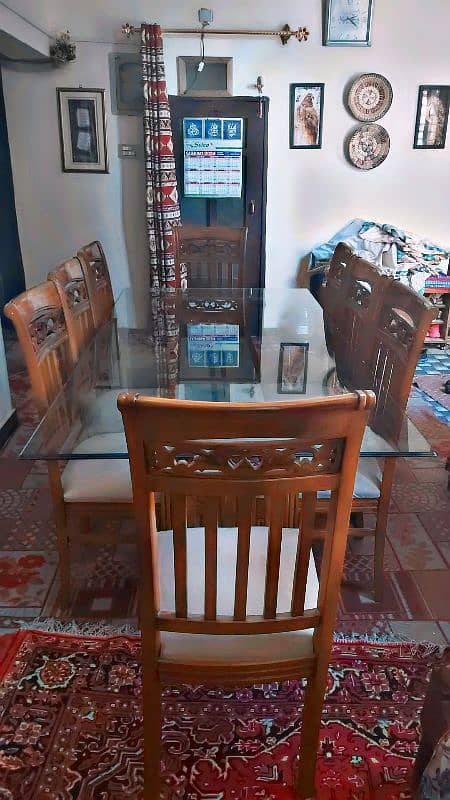 8 seater dining table with chairs 1