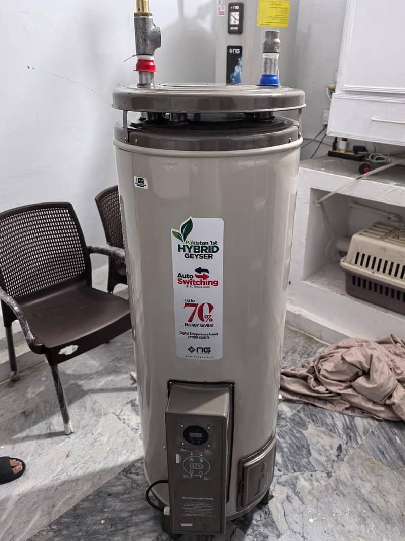 NAS GAS (Electric & Gas) dual geyser. Just 1 day used Read Full ad. 0