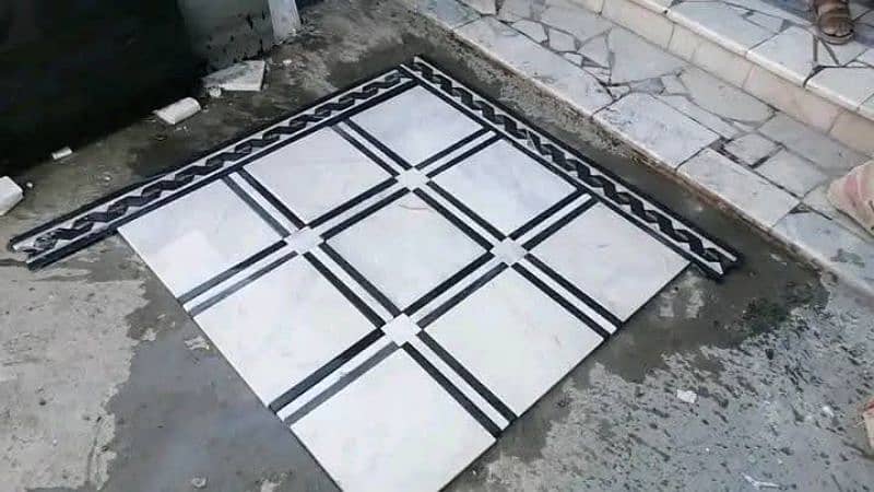 Tile marble installation and chips 3