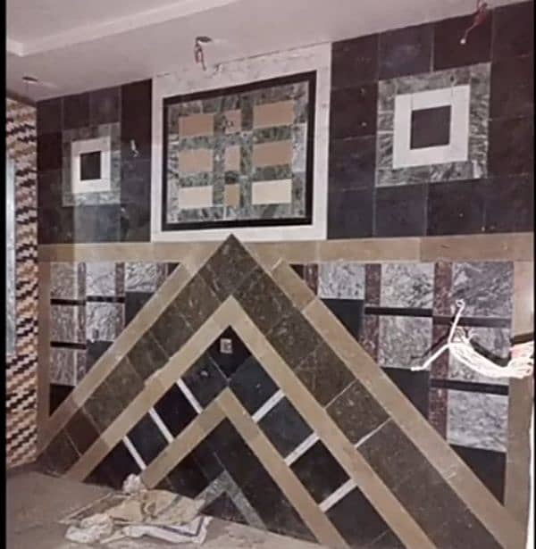 Tile marble installation and chips 13