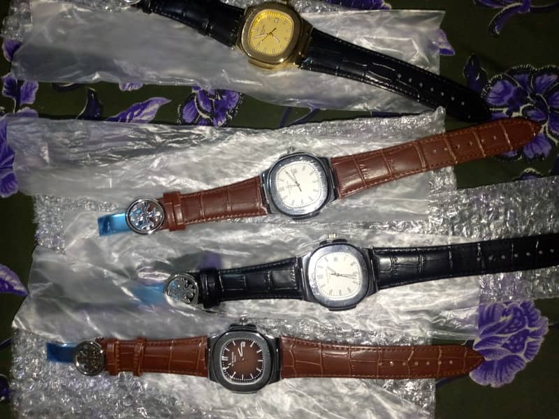 Patek Phillip leather strap watch whole sale rates 4