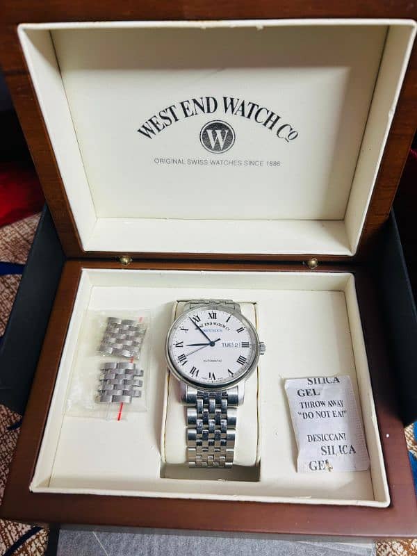 West End Watch White Dial Luxury Automatic Watch 1